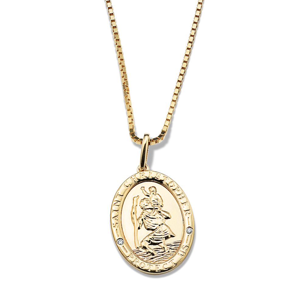 Saint Christopher Diamond Pendant (24 in)